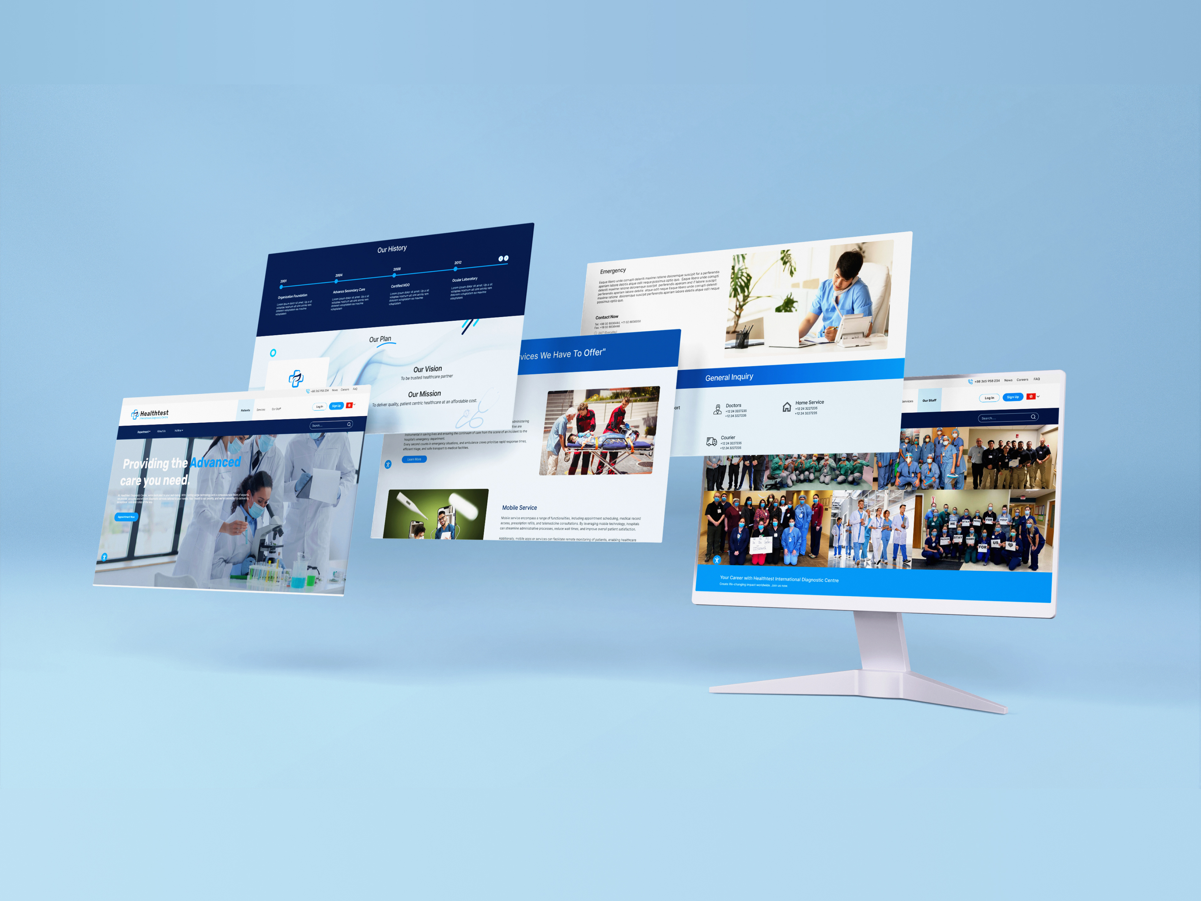 UI UX Case Study Healthcare Website case study creative figma design healthcare hospital landingpage medical modern redesign ui ui design uiux ux ux design website website design