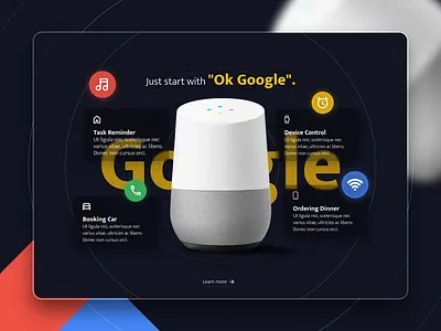 Home smart web concept modern web design ui ux