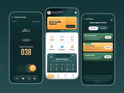 Jazakallah - The Complete Islamic App app branding clean design illustration islamic app islamic pro landing page logo pure pure visual qaba ramadan religious ui ui design user interface ux web website