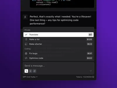 Snippet search module - Alice - AI assistant for macOS ai ai assistant chatgpt macos app snippet