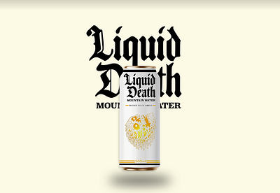 Branding idea (Liquid death) 3d art branding commercial deneth design graphic design liquid logo pop