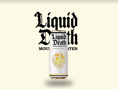 Branding idea (Liquid death) 3d art branding commercial deneth design graphic design liquid logo pop
