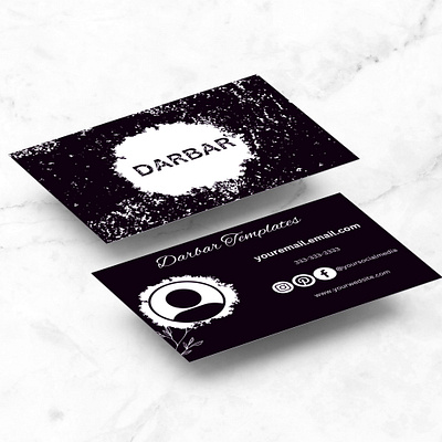 Premium and style look business card best for small companies business canva desing desinging template templates