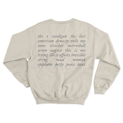 🌳 Folklore Merch Concept folklore graphic design photoshop sweater taylor swift