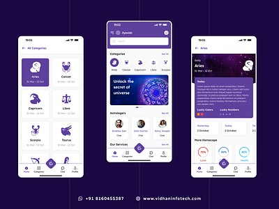 Astrology App 2024 app astrology concept design figma ui