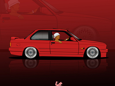 BMW e30 325is Gusheshe adobe photoshop automotive illustration bmw classic bmw e30 bmw gusheshe bmw south africa car illustration cartoon illustration e30 325is illustration kasi cars kasi stance lingzo illustrations mtech 2 sa beemer stance nation strictly bm vector art vector illustration