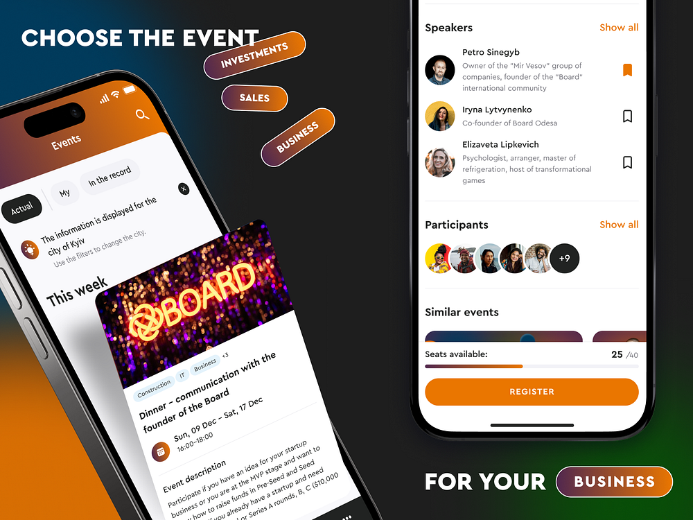 Event Mobile App designs, themes, templates and downloadable graphic ...