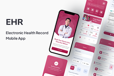 EHR - Electronic Health Record Mobile App android app design health healthcare medical online app online medical patient startup