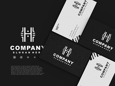 Letter H Logo branding business design graphic design h illustration initial letter logo ui