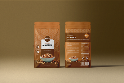 Nuts Pouch Packaging Design blue branding design food packaging graphic design label nuts package packagedesıgn packaging packaging design peanuts pouch standuppouch