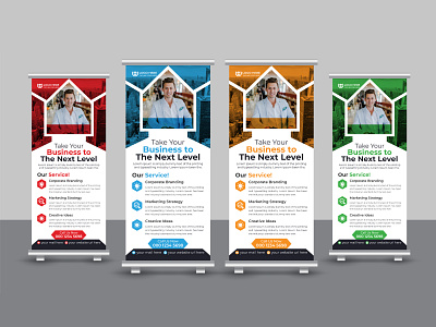 Corporate Business Marketing Roll Up Banner Design advertisement banner branding business corporate creative design display graphic design marketing modern pop up banner presentation print template pull up banner retractable banner roll up roll up banner stationery x banner