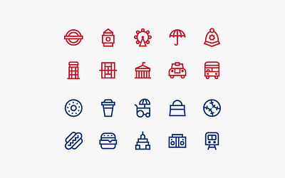 London and New York icon sets bryn taylor citysets colour digital download download free icons freebie icon icon design icon pack icon set icon sets icons illustration london new york set side project ui