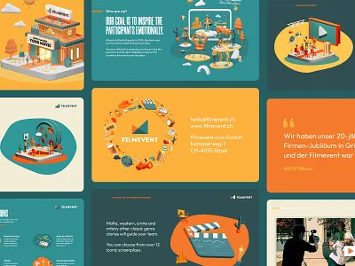 Filmevent - design and illustration branding illustration ui web design website
