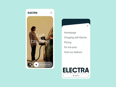 Electra - Website & Photoshoot art direction born brand design electric graphic design hero photo photography ui video web website