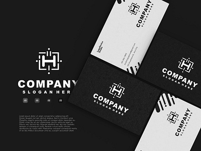 Letter H Logo branding business design graphic design h illustration initial letter logo logo h monogram monogram h