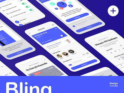 Bling – Credit Card [Re-Design] animation app design ui ux