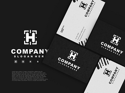 Letter H Logo branding business design graphic design h illustration initial letter logo logo h monogram monogram h ui
