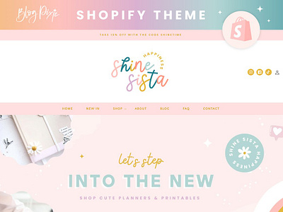 Shopify Theme Pastel Rainbow blog pixie ecommerce templates ecommerce website happiness pastel branding pastel website positivity rainbow branding rainbow website self care shopify shopify store shopify template shopify theme shopify theme pastel rainbow shopify website