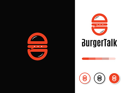Burger Talk Logo Design , Burger Logo Design 3d animation branding burger burger icon burger king burger logo burger logo design creative logo graphic design logo logo design modern logo ui
