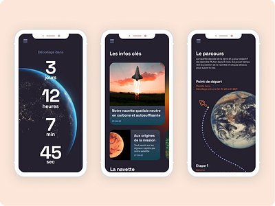 Space app - personal project branding design mobile app ui ux