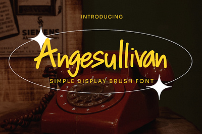 Angesullivan - Simple Display Brush Font sanserif