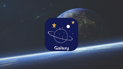 #DailyUI 005 / An app icon appicon dailyui005 galaxy icon iconidea logoidea mobil app mobile app icon ui ux