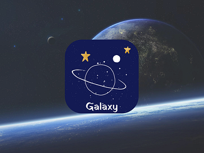 #DailyUI 005 / An app icon appicon dailyui005 galaxy icon iconidea logoidea mobil app mobile app icon ui ux