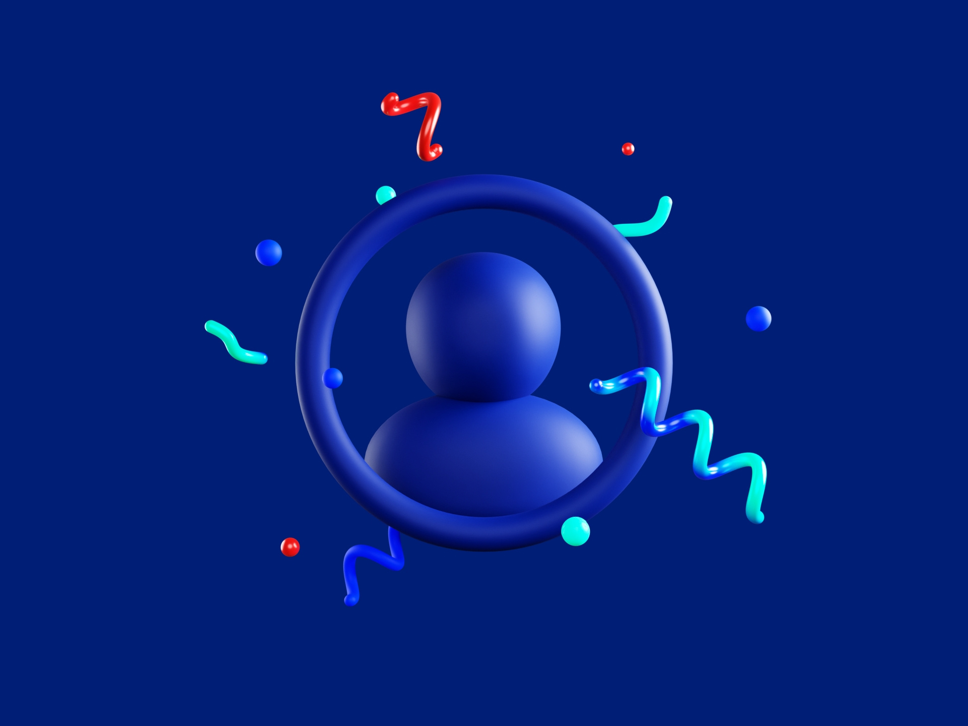 Intruck Profile Icon One - Color 3d animation animated icon animation app blender branding c4d cinema 4d circle icon intruck motion motion design motion graphics party profile render truck ui ux