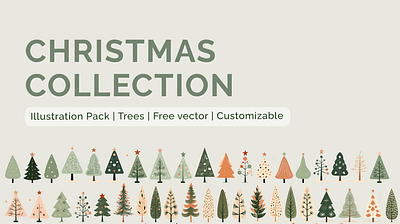 Trees Free Vector (Nature pack) Illustration Pack PNG branding custom free illustration illustration pack logo nature pack png tree trees vector