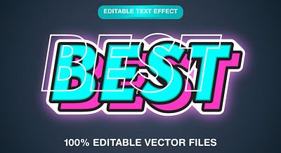 Best 3d editable text style Template 3d text effect best creative deal graphic design illustration most important most popular quality vector vector text mockup