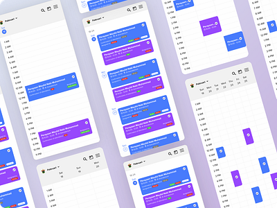 Faculty Lecturers Scheduling App calendar exploration ixd mobile scheduling ui uid ux