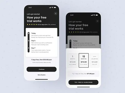 Pricing Plans - App UI app design design figma graphic design ui uiux ux