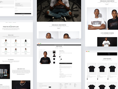 Krieit Kulture Website Design design e commerce fashion products ui website