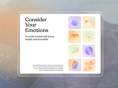 Mental health app - Branding & Pro abstract art direction branding colors design graphic design health illustration mental pastel ui web