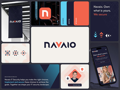 Branding Navaio animation branding it security logo logo animation tech tech brand wordmark