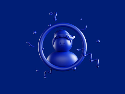 Intruck Profile Icon Two - Clay 3d animation app blender blue bubbles cinema 4d circle clay explosion icon icon circle intruck party profile render sphere truck ui ux