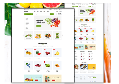 Ogani- Custom Developed - Organic Food WooCommerce Theme theme development ui web design website wordpress