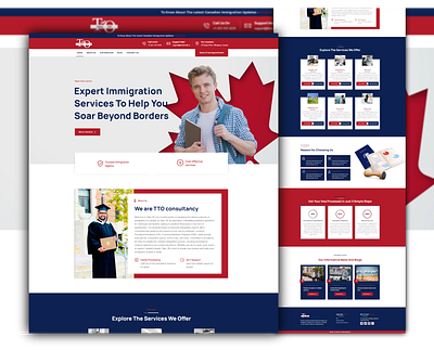 TTO - Elementor Custom Design - Immigration Consultant Website ui web design website wordpress
