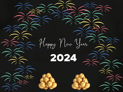 New Year 2024 2024 celebration family new year party poster design