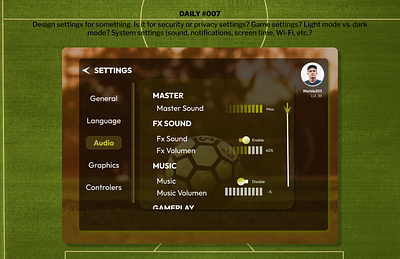Daily #007 - Settings Page challenge daily007 design figma ui uidesigner ux