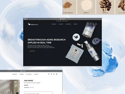 InfiniWell ecommerce health shopify web design website wellness