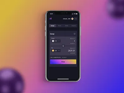 Matcoin DeFi crypto design mobile ui