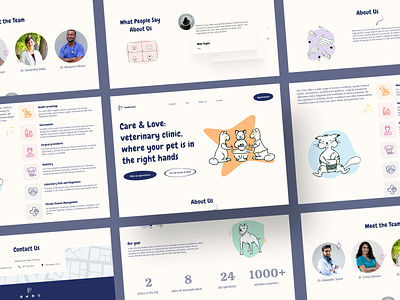 Pawfect Care - Veterinary Clinic design typography ui ux web
