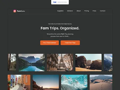 FamGuru Website app branding creative design graphic design illustration landing page logo ui ux vector web website website design