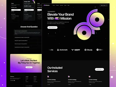 Agency Website Design UI Template agency agency landing agency website branding company company website corporate website creative agency design development company digital digital agency landing page design minimal studio ui ui design uiux web design website design