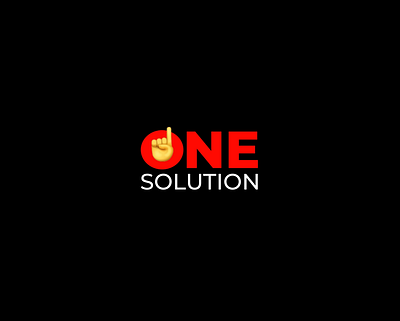 ONE SOLUTION - Logo Animation 2d animation design logo gif intro logo logo animtion logo design