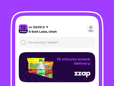 Zzap - 15 min snack delivery