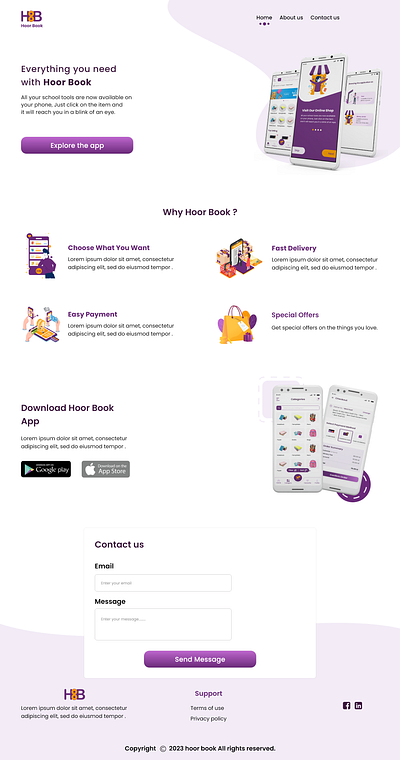 Landing page app design landing page ui ui design uiux web design