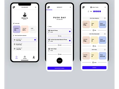 LP Programming - App Concept android clean crossfit design ios mobile sport ui