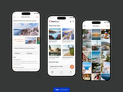 FamGuru - New Fam Trip app art brand design branding creative design graphic design illustration ios minimal mobile product product design ui ux vector visual design